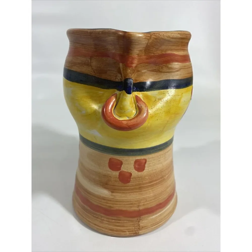 ‎Vintage Art Pottery MCM Italian Italy Vase Handpainted Bitossi?